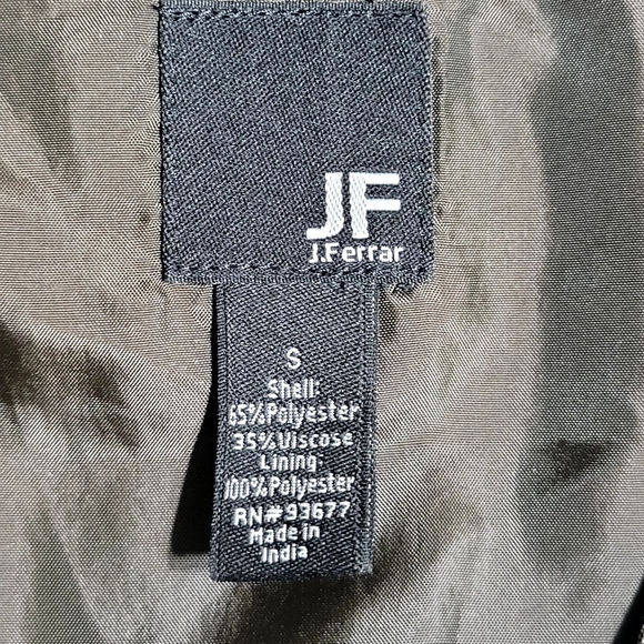 J.Ferrar Suit Vest Slim Fit Light Brown,  Sz Small Buttons Sleeveless - Picture 6 of 9